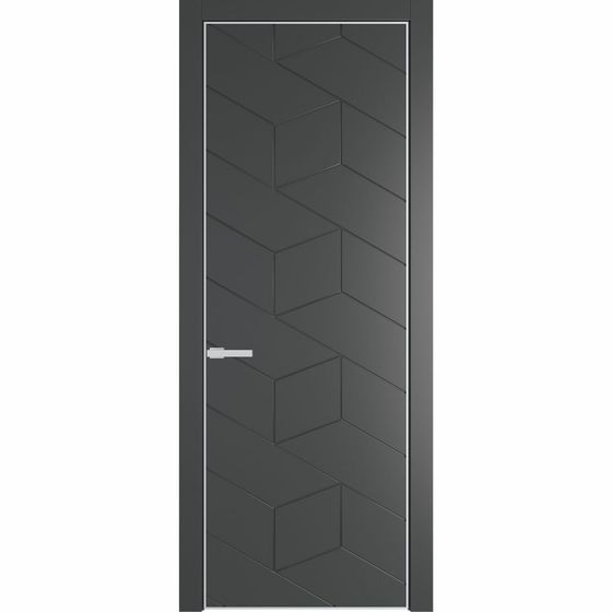 Фото межкомнатной двери эмаль Profil Doors 9PE графит глухая кромка матовая