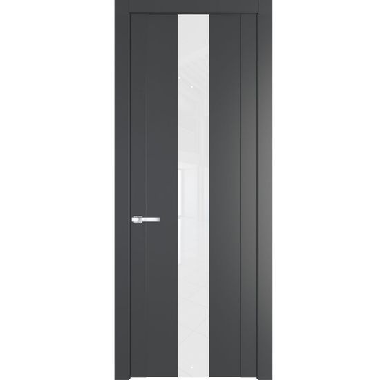 Межкомнатная дверь эмаль Profil Doors 1.9P графит стекло лак классик