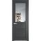 Межкомнатная дверь эмаль Profil Doors 1.5.2PM графит остеклённая