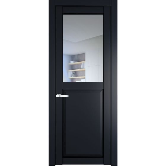 Межкомнатная дверь эмаль Profil Doors 2.6.2PD нэви блу остеклённая