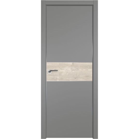 Межкомнатная дверь unilack Profil Doors 104E грей со вставкой
