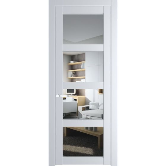 Межкомнатная дверь эмаль Profil Doors 2.4.2PD вайт остеклённая