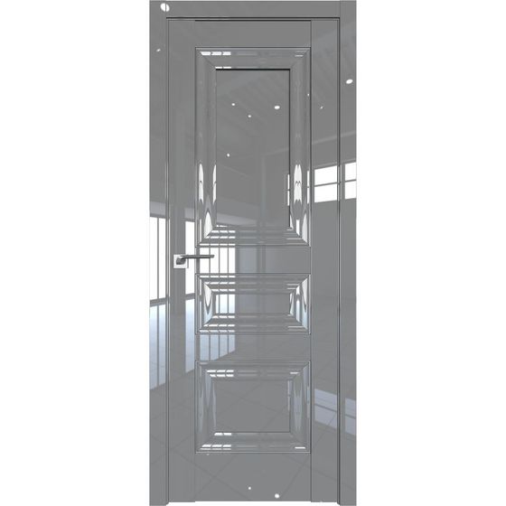 Межкомнатная дверь глянцевая Profil Doors 25L грей люкс глухая