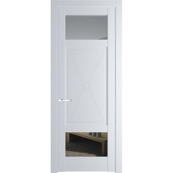 Межкомнатная дверь эмаль Profil Doors 1.3.2PM вайт остеклённая