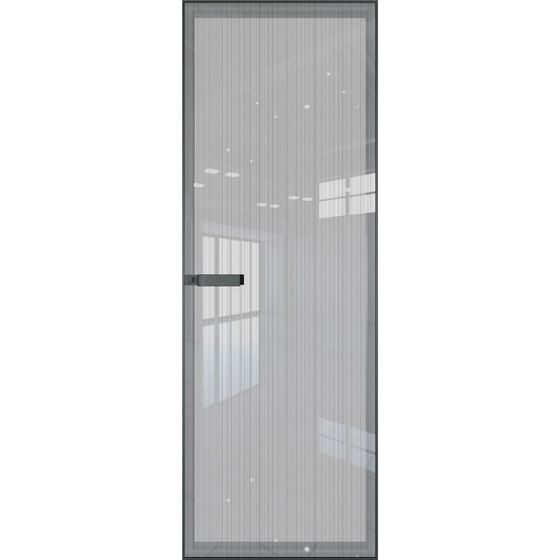 Скрытая алюминиевая дверь Invisible 1AGN стекло страйп