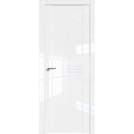 Межкомнатная дверь глянцевая Profil Doors 151L белый люкс глухая