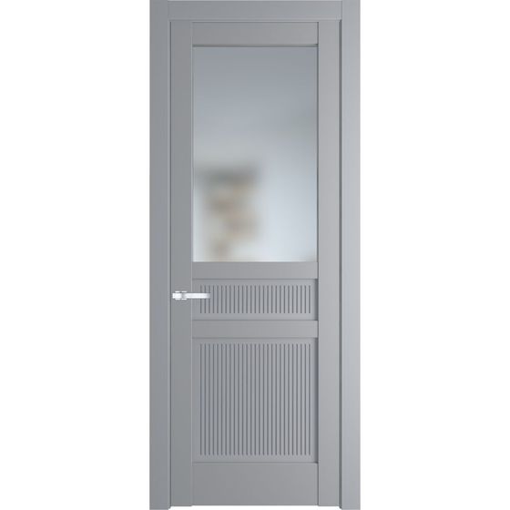 Межкомнатная дверь эмаль Profil Doors 2.3.2PM смоки остеклённая