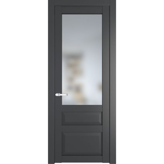 Межкомнатная дверь эмаль Profil Doors 2.5.3PD графит остеклённая