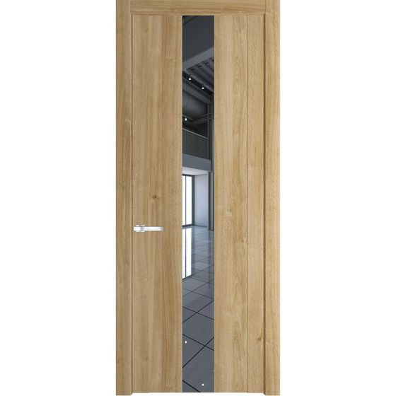 Межкомнатная дверь Profil Doors 1.9N дуб карамель зеркало