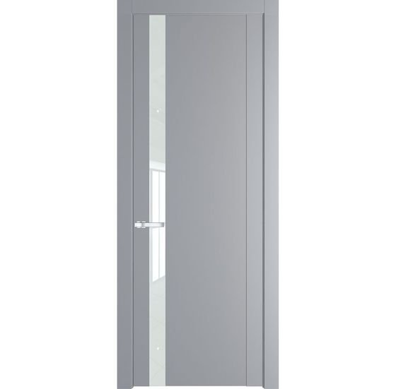 Межкомнатная дверь эмаль Profil Doors 1.2P смоки стекло белый лак