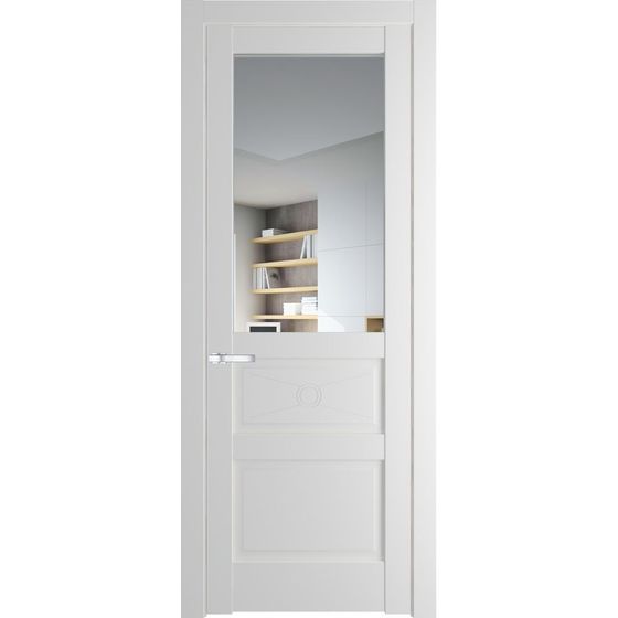 Межкомнатная дверь эмаль Profil Doors 1.5.2PM крем вайт остеклённая