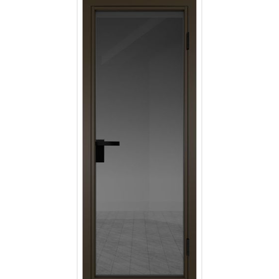 Межкомнатная дверь алюминиевая Profil Doors 1AG деорэ остеклённая