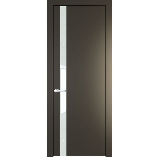 Межкомнатная дверь эмаль Profil Doors 1.2P перламутр бронза стекло белый лак