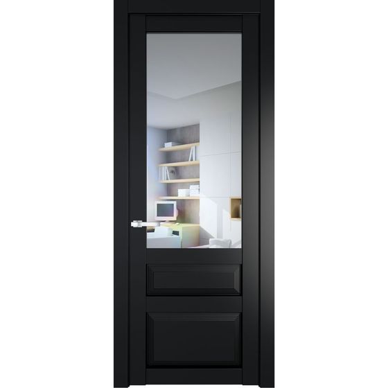 Межкомнатная дверь эмаль Profil Doors 2.5.3PD блэк остеклённая