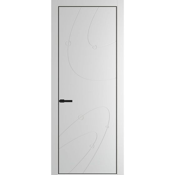 Фото межкомнатной двери эмаль Profil Doors 5PE крем вайт глухая кромка чёрная