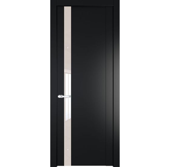 Межкомнатная дверь эмаль Profil Doors 1.2P блэк стекло перламутровый лак