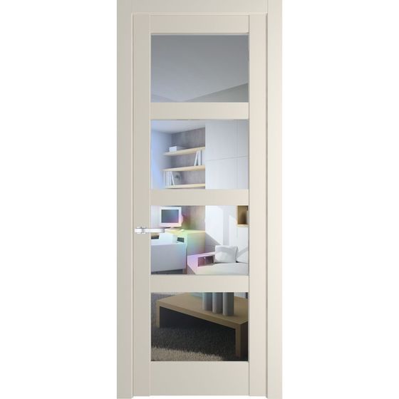 Межкомнатная дверь эмаль Profil Doors 3.4.2PD кремовая магнолия остеклённая