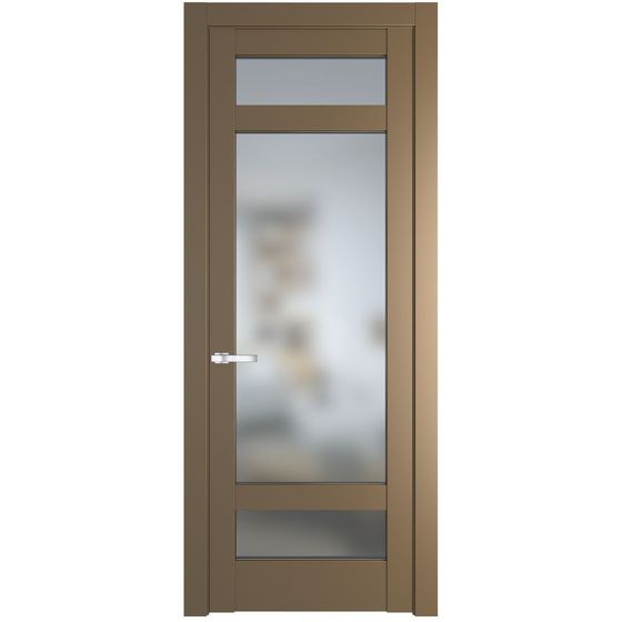 Межкомнатная дверь эмаль Profil Doors 4.3.2PD перламутр золото стекло матовое