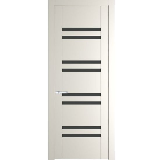 Межкомнатная дверь эмаль Profil Doors 1.6P перламутр белый стекло графит