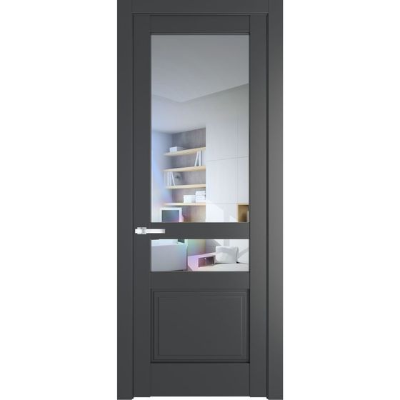 Межкомнатная дверь эмаль Profil Doors 3.5.4PD графит остеклённая