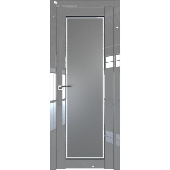 Межкомнатная дверь глянцевая Profil Doors 2.19L грей люкс остеклённая