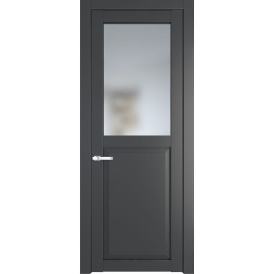 Межкомнатная дверь эмаль Profil Doors 2.6.2PD графит остеклённая