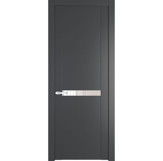 Межкомнатная дверь эмаль Profil Doors 1.4P графит стекло перламутровый лак