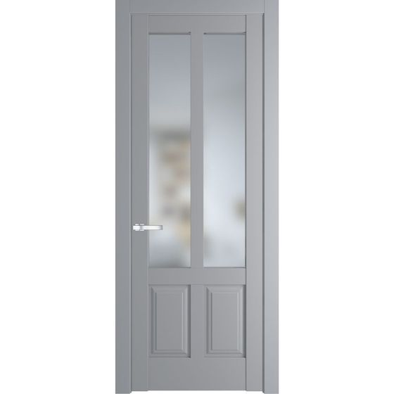 Межкомнатная дверь эмаль Profil Doors 4.8.2PD смоки остеклённая