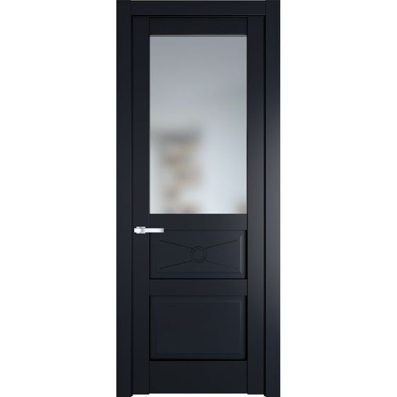 Межкомнатная дверь эмаль Profil Doors 1.5.2PM нэви блу остеклённая