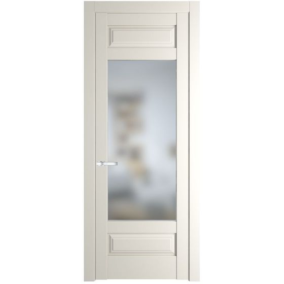 Межкомнатная дверь эмаль Profil Doors 4.3.3PD перламутр белый стекло матовое
