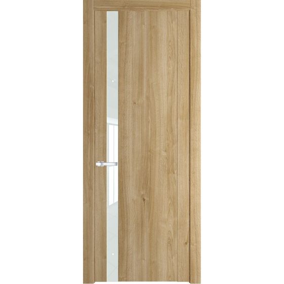 Межкомнатная дверь Profil Doors 1.2N дуб карамель стекло белый лак