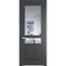 Межкомнатная дверь эмаль Profil Doors 4.5.4PD графит остеклённая