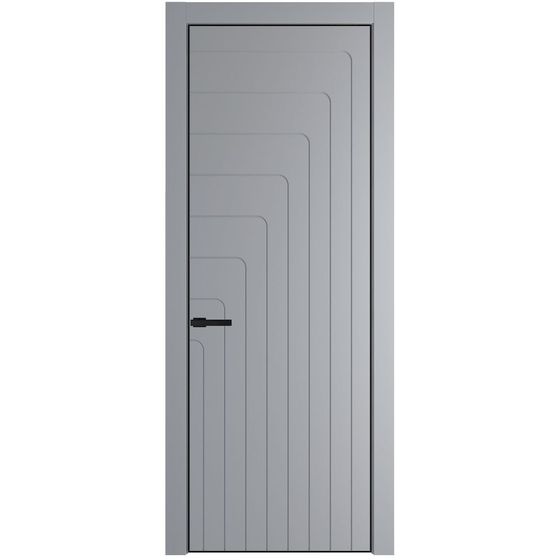 Фото межкомнатной двери эмаль Profil Doors 10PE смоки глухая кромка чёрная