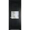 Межкомнатная дверь эмаль Profil Doors 1.4.2PM блэк остеклённая