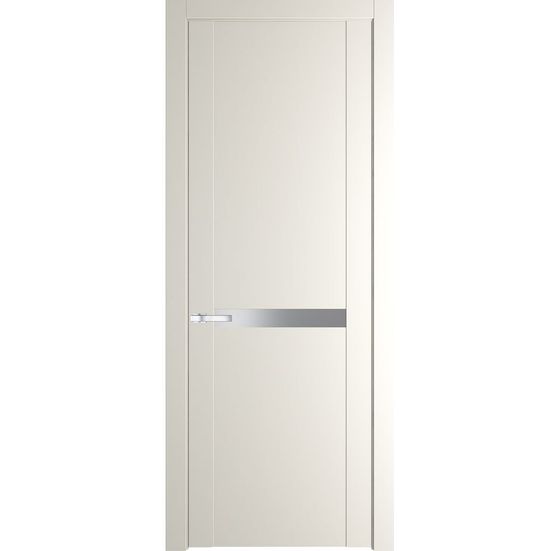 Межкомнатная дверь эмаль Profil Doors 1.4P перламутр белый стекло серебро матлак