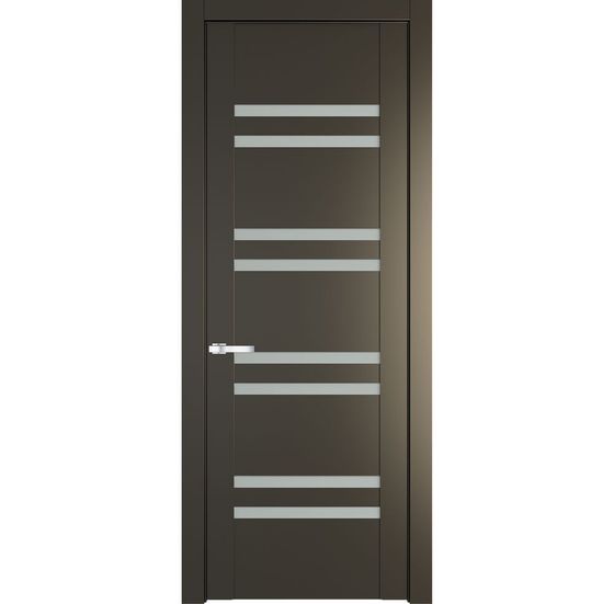Межкомнатная дверь эмаль Profil Doors 1.6P перламутр бронза стекло матовое
