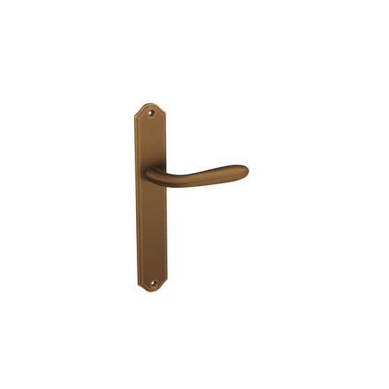 Дверная ручка Comit Profil Doors Goccia на планке PL02 бронза матовая проходная