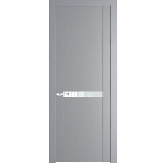 Межкомнатная дверь эмаль Profil Doors 1.4P смоки стекло белый лак
