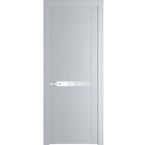 Межкомнатная дверь эмаль Profil Doors 1.4P лайт грей стекло белый лак