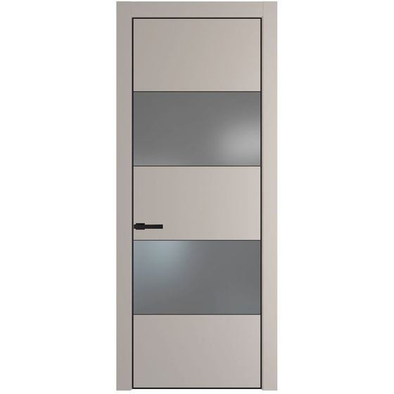 Межкомнатная дверь эмаль Profil Doors 22PA сэнд со вставкой