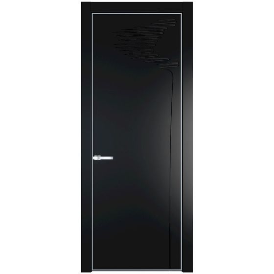 Profil Doors 25PA блэк профиль серебро