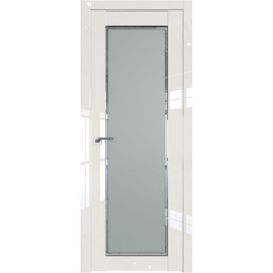 Межкомнатная дверь глянцевая Profil Doors 2.19L магнолия люкс остеклённая