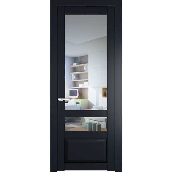 Межкомнатная дверь эмаль Profil Doors 2.5.4PD нэви блу остеклённая