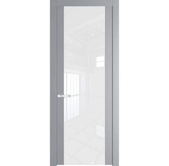 Межкомнатная дверь эмаль Profil Doors 1.7P смоки стекло лак классик