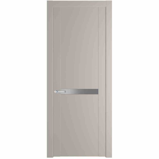 Межкомнатная дверь эмаль Profil Doors 1.4P сэнд стекло серебро матлак