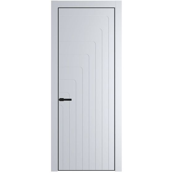 Фото межкомнатной двери эмаль Profil Doors 10PE вайт глухая кромка чёрная