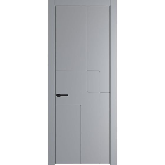 Фото межкомнатной двери эмаль Profil Doors 3PE смоки глухая кромка чёрная