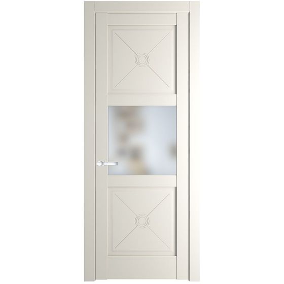 Фото межкомнатной двери эмаль Profil Doors 1.4.2PM перламутр белый стекло прозрачное