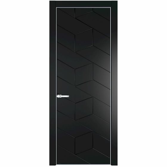 Фото межкомнатной двери эмаль Profil Doors 9PE блэк глухая кромка матовая