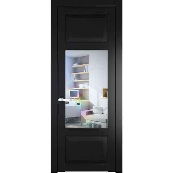 Межкомнатная дверь эмаль Profil Doors 1.3.3PD блэк остеклённая
